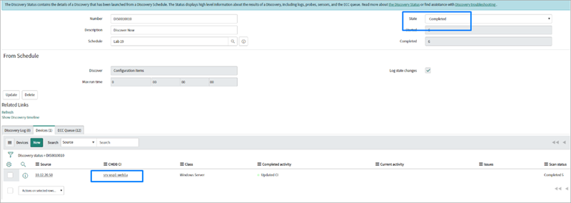 Discovery Verification Examples Verifying the integration