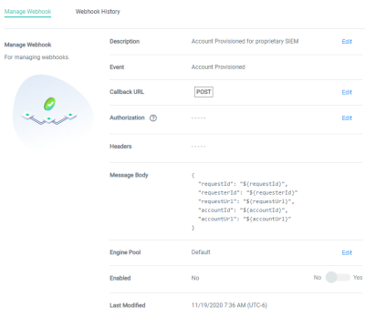 webhook "manage webhook"