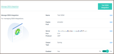 managesiem "Manage SIEM Integration"
