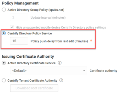 Centrify Directory Policy Service