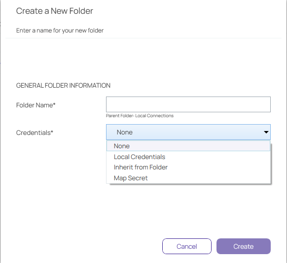 Create a new Folder