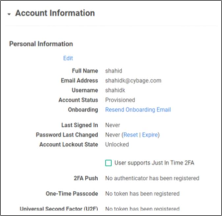 Account Information