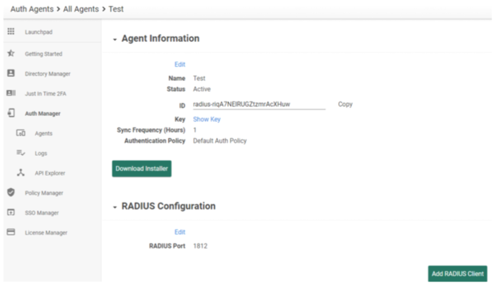RADIUS Configuration