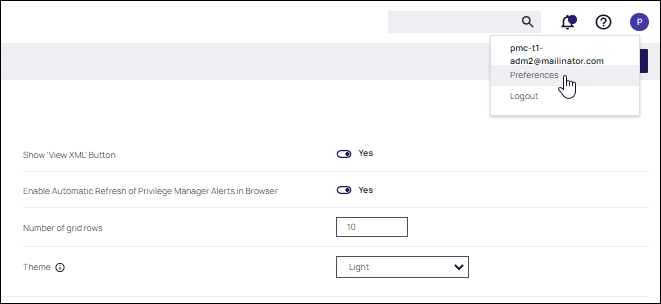 XML Preferences