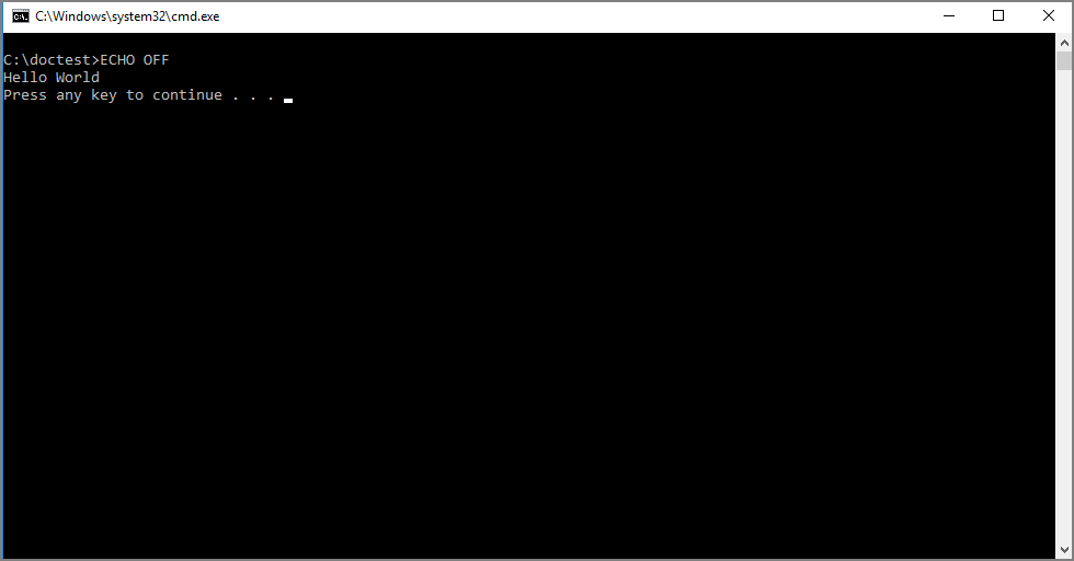 hello world