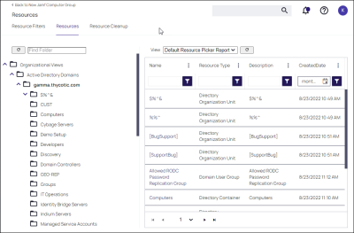 Opening Resource Explorer via items in Resources tree