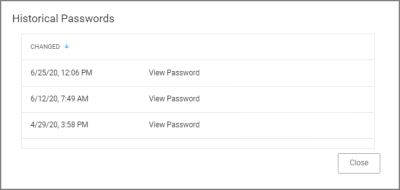 View password history