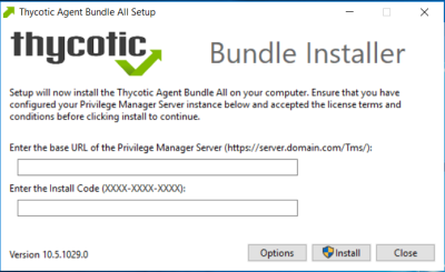 Bundle Installer Setup