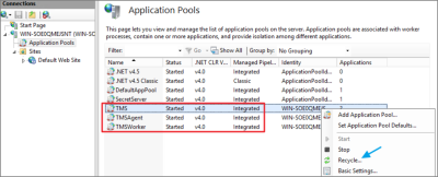 Internet Information Services (IIS) Manager