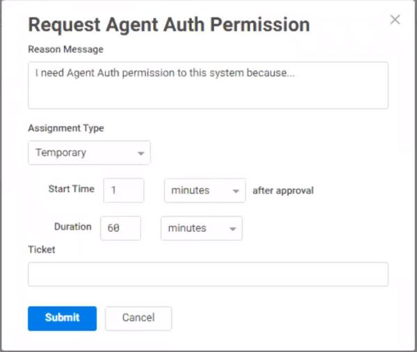 Using Agent Auth Workflow