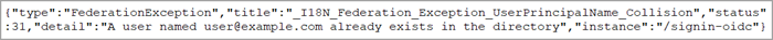 Example Collision Error Example Collision Error