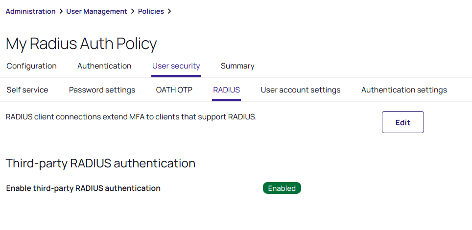 RADIUS Authentication