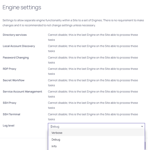 Enabling Debug Mode in Distributed Engine Log Files