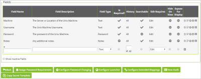 Configure Password Changing