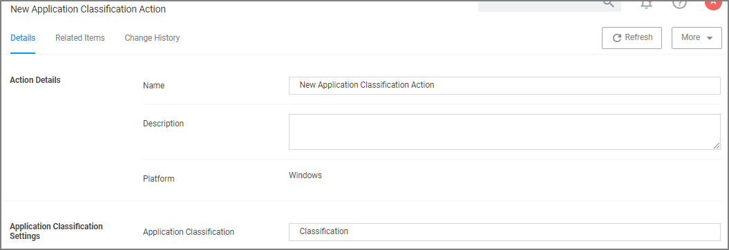 Application Classification Action image.
