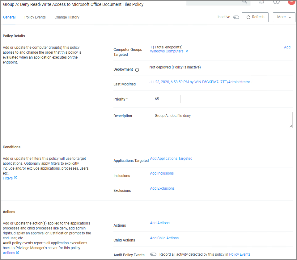 Prevent Read and Write Access to File Types or Locations
