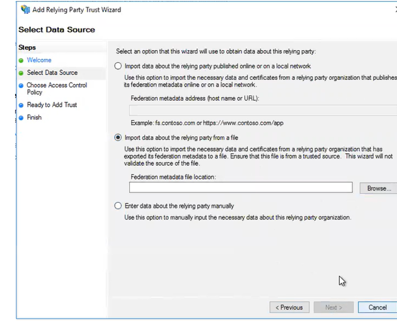 Configuring ADFS 4.0 (Windows Server 2016)